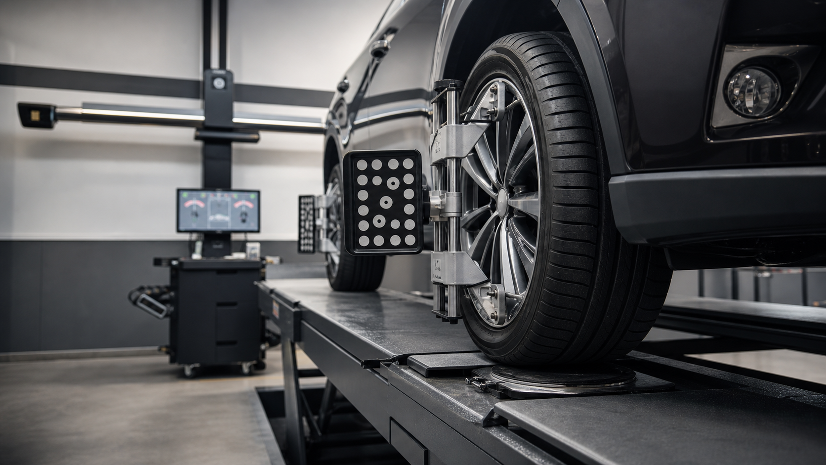 Friends Tyres service background for Wheel Alignment