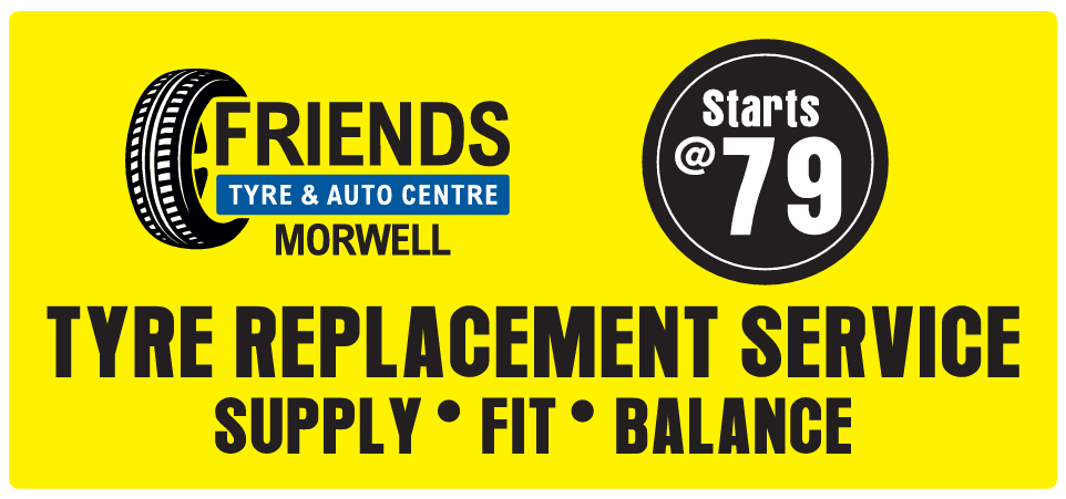 Friends Tyres tyre replacement service promo starting at 79 dollars